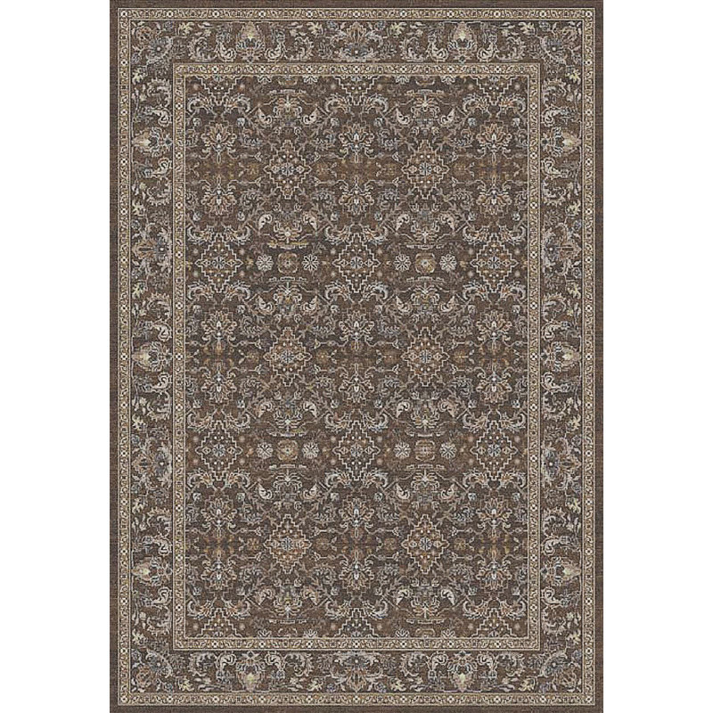 ANCIENT GARDEN 6.7X9.6 57276-3235 DARK BROWN/BEIGE/BLUE, Rectangle 6'7" x 9'6"