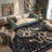 Palos Vintage Washable Snake Black 8X10 Area Rugs For Living Room Bedroom Indoor Low Pile Rug for Dining Room Carpet-1669370486