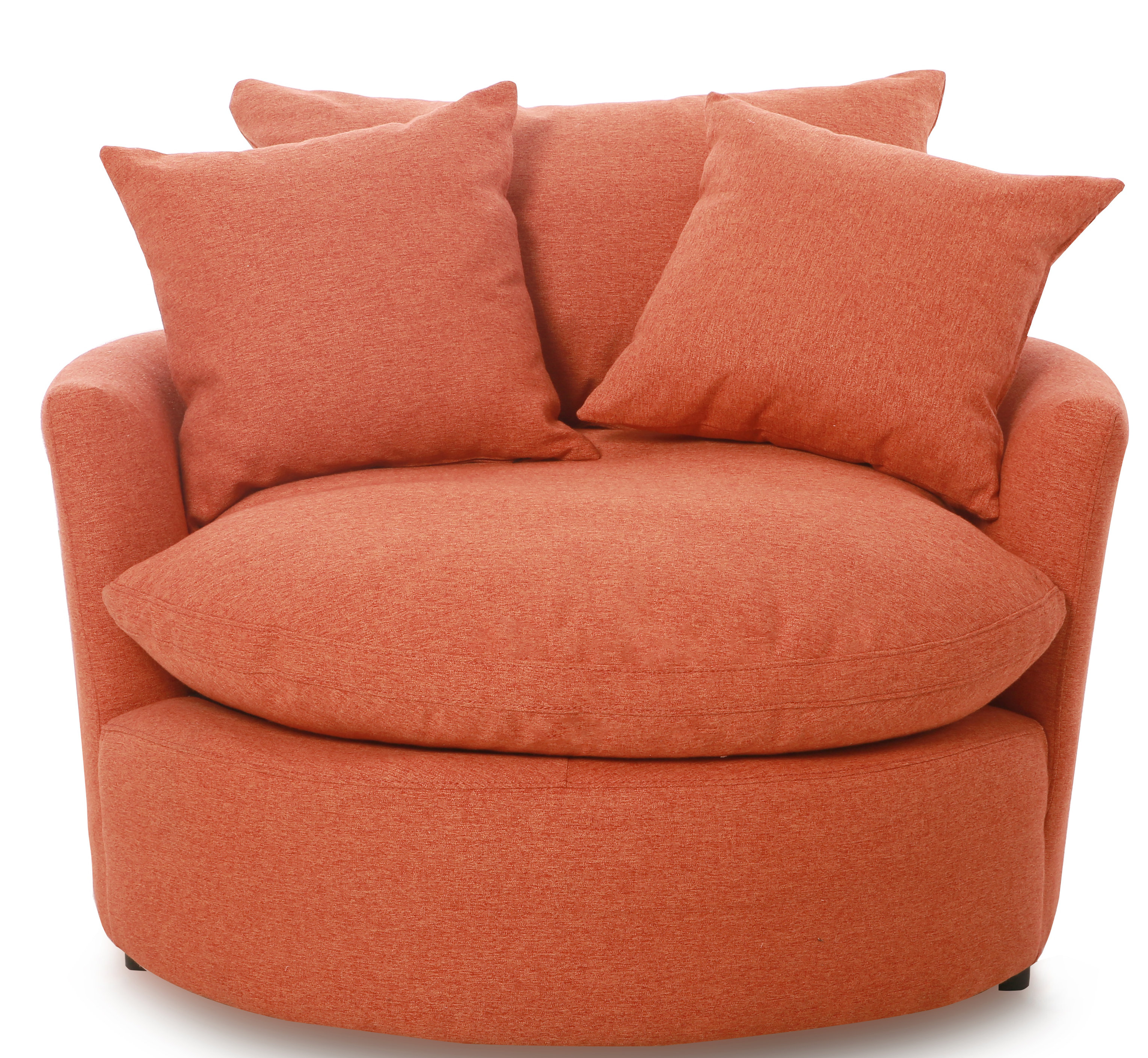 Creative Living Upholstered Swivel Barrel Chair & Reviews Wayfair