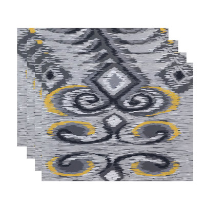 Theodis Geometric 4 Piece Placemat Set
