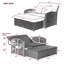 Lit de jour double pour terrasse en rotin Pe Wicker-1175826176