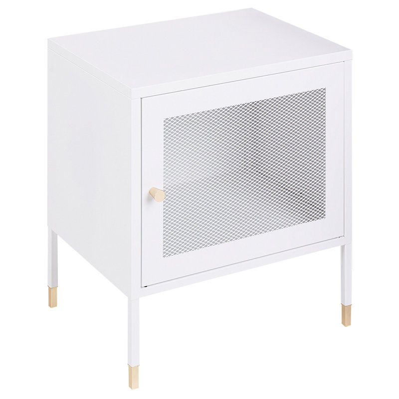 Aalap 45cm W Metal Bedside Table