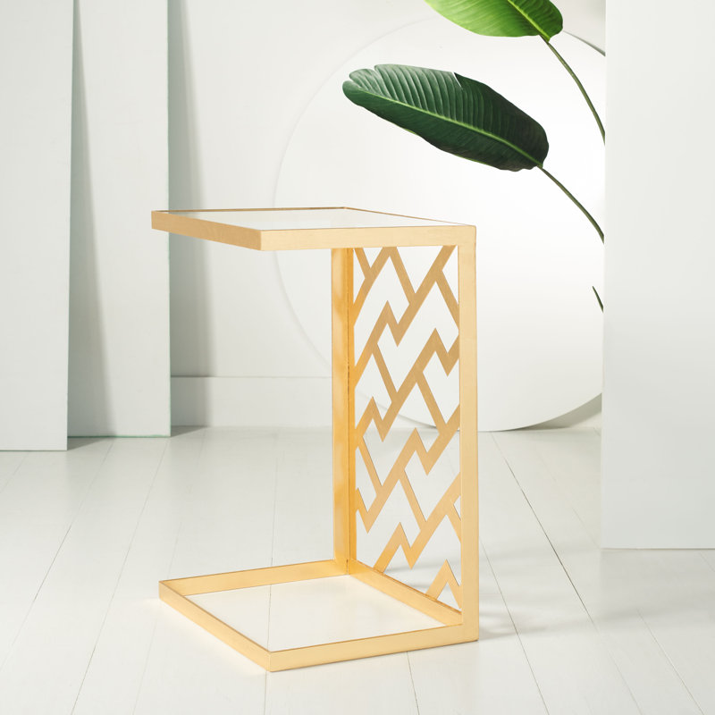Glass Top End Table