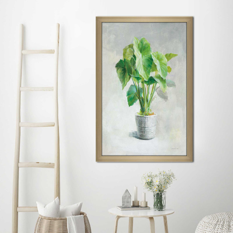 «Greenhouse Palm I», reproduction d'art, Encadrement champagne, H 49,5 po x l 33,5 po x P 1 po