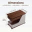 Table basse à hauteur réglable avec rangement