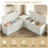 L-Shaped Shoe Bench, Corner Breakfast Nook Bench With Storage Space, Wooden Nook Chest For Living Room, Bedroom