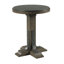Table de bout à piédestal en métal