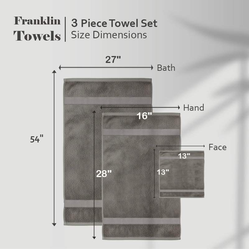 Ensemble de serviettes 18 pièces Josann Franklin, Vert forêt