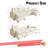 104.7" Full-Size Convertible Sofa Bed Pull-Out Sleeper Sofa U-Shaped Sofa & Chaise with Removable Armrest And USB Port-1658225564