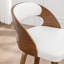 Swivel Upholstered Poplar Upholstered and Solid Wood Bar Stool with Solid Wood Frame-1950100100-1950100105
