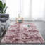 Tapis rose à poils longs Darric-639414960