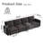 4-Seater Modular Convertible Sofa with Backrest, Grey-118378492-121419030-121419034
