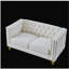 Canapé 3 places + canapé 2 places. VELOUR BEIGE