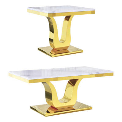 2 Piece Living Room Table Set