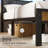 Upholstered Bed Frame With LED Lights, 2 Tier Storage Headboard and Charging Station-1303396847-1275432146-1285124558