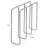 Rev-A-Shelf U-Shaped Bakeware Divider Cabinet Organizer Chrome