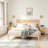 Solid Wooden Bed with Rattan Headboard-1699878002-1699878015