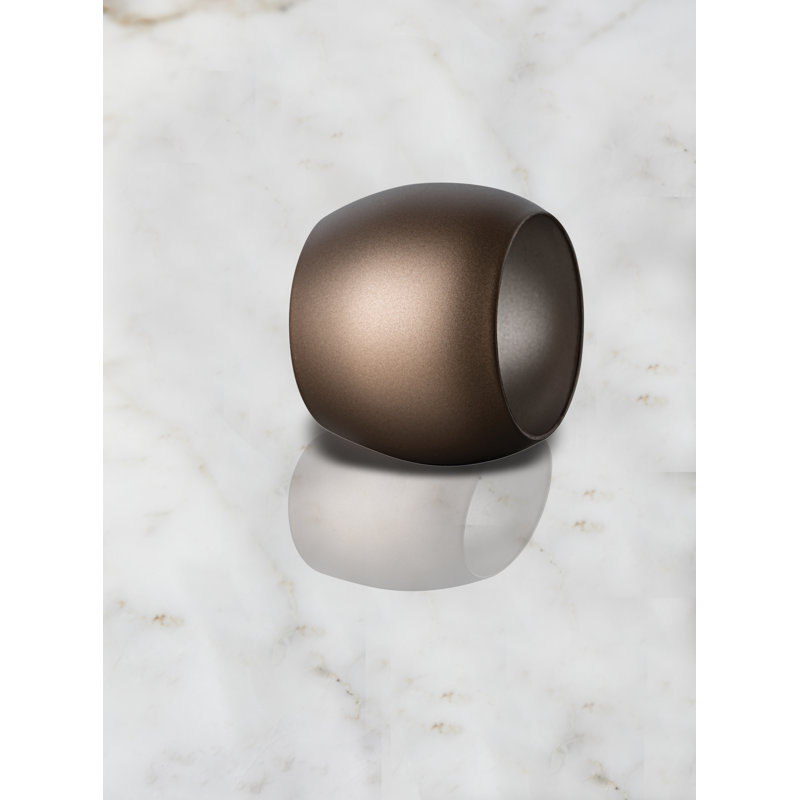 Plutone Stainless Steel Napkin Ring, Bronzo