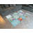 Blue Karabakh and Patchwork Patterned Woven Base Rug-1381030143