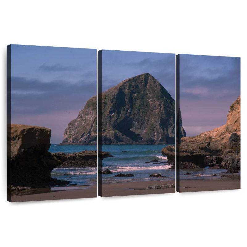 Gillard Oregon Haystack Rock, 32" H x 50" W