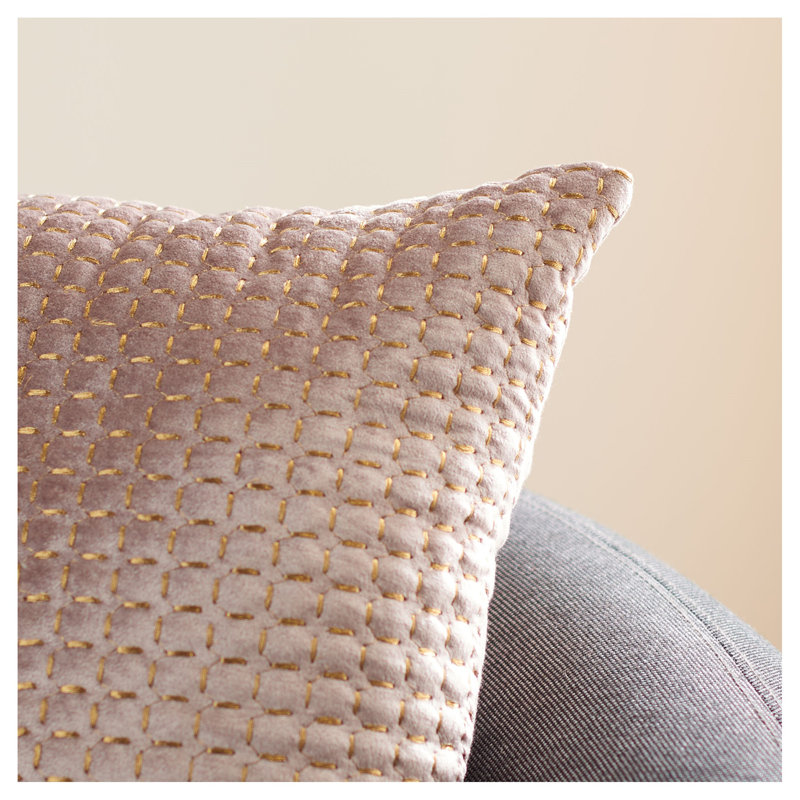 Viscose, Cotton Reversible Throw Pillow