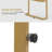 43.2"W Nail Table with Pegboard Panel & 2 Built-In Outlets and USB Ports