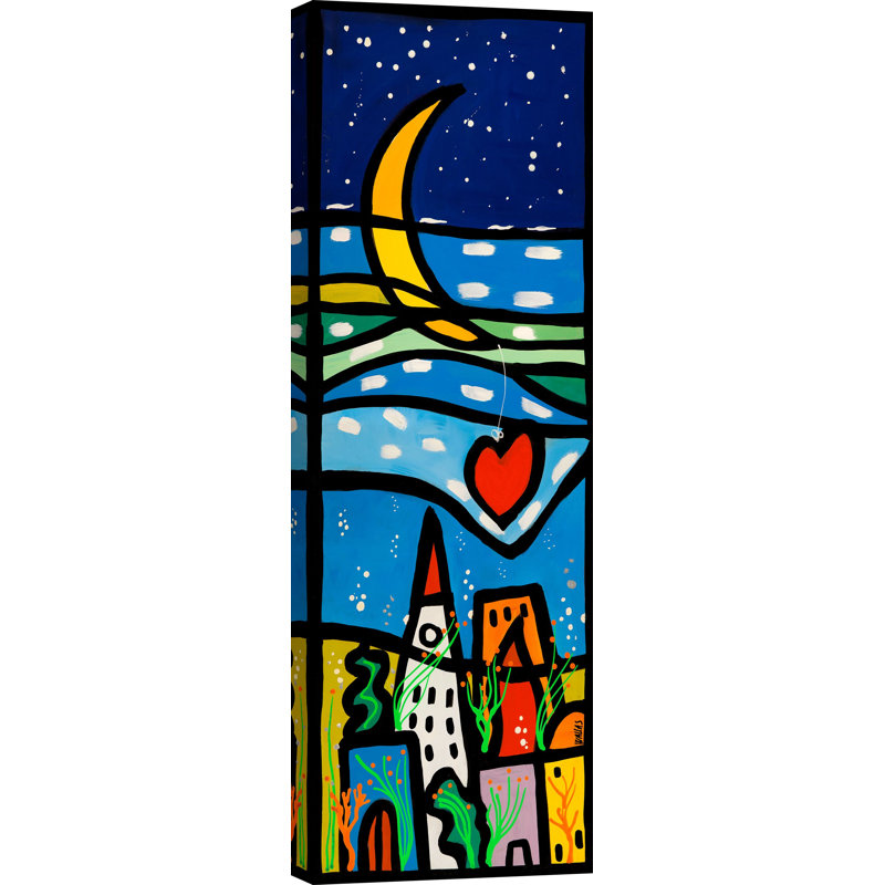 Submerged Loves II by Wallas - No Frame Print on Canvas, 150cm H x 50cm W x 4cm D