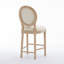 Ensemble de 2 tabourets de bar en bois massif avec tabourets de bar en bois massif