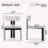 Modern Dining Chairs With Upholstered Cushion And Metal Frame (Set Of 2)-365330007