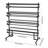 Large Paper Roll Holder Mobile Rolling Organizer Paper Roll Dispenser with 8 Rods and Casters for Craft Room Retail Classroom