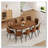 Walnut Oval Extendable Dining Table