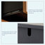 Commode 6 tiroirs 35,43 po Mid-Century