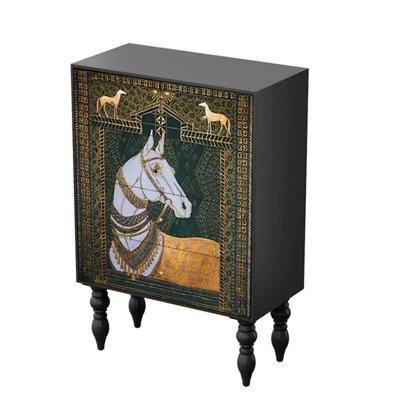 Commode d'appoint de rangement moderne à cinq tiroirs