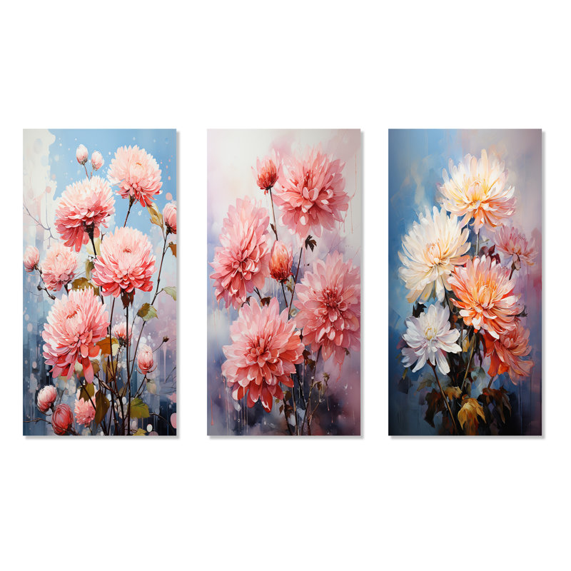 Les mamans transparentes permettent des détails complexes - Ensemble de 3 décorations murales pour mamans, H 28 po x l 36 po