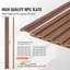 Panneaux de lattes en bois 8 pièces 96 x 6 pouces pour mur moderne-111626072