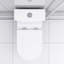 Toilette avec technologie avancée de 600 W: double chasse, siège confortable de 17,25 po, fermeture en douceur, 3 entrées d'eau, sous-sol blanc moderne comprenant: