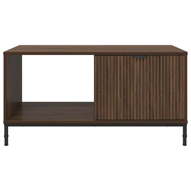Coffee Table with Storage, Brown Oak