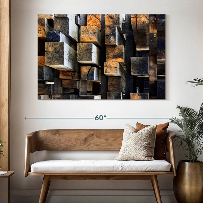 Sireci New Oak Sireci, 34" H x 51" W