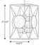 Luminaire suspendu géométrique 8 lumières simple Schoen