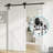 Bypass Double Door Sliding Barn Door Hardware Kit (Not Include Door)-59079385