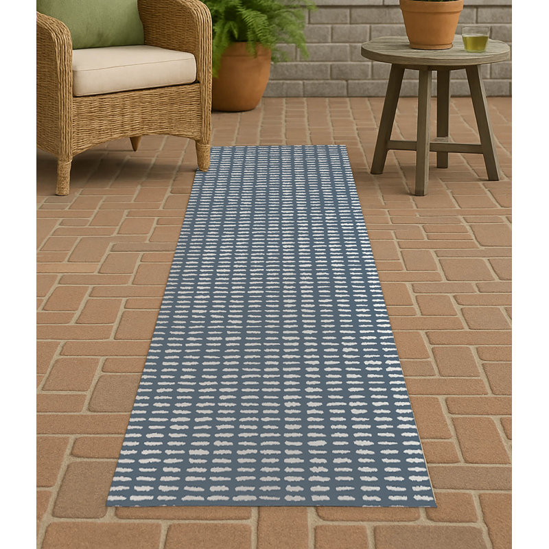 Pasture Play Non-Slip Outdoor Rug, Runner 2'6" x 8'
