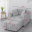 Fauteuil en fausse fourrure avec repose-pieds-210927390