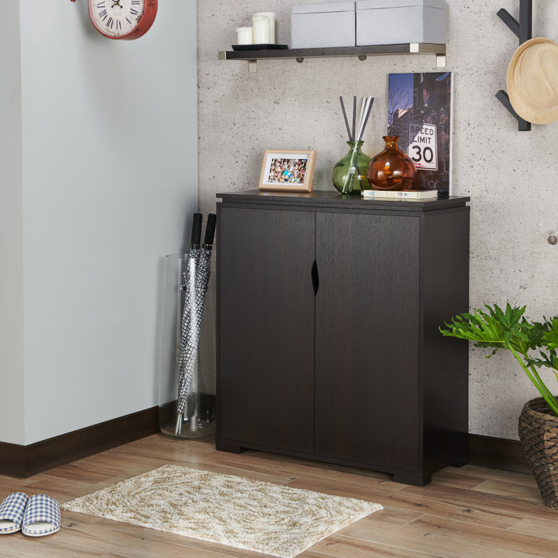 12 Pair Shoe Storage Cabinet, Cappuccino