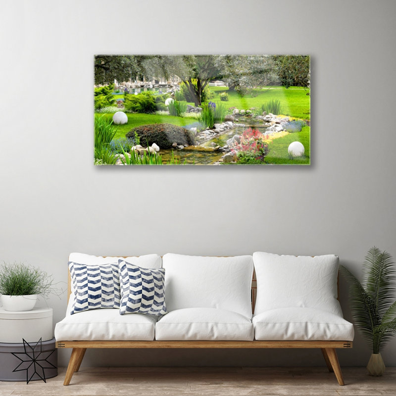 Garden - No Frame Print on Glass