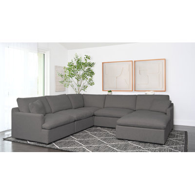 Canapé modulaire rembourré 6 pièces Bronislava