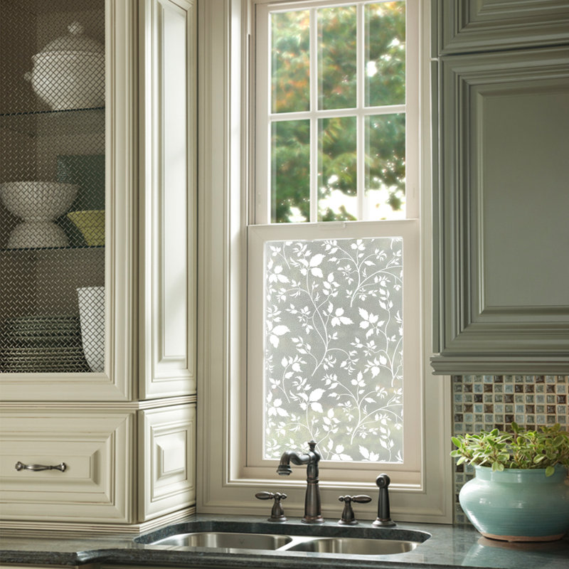 Leaf Window Decal, White