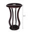 Fascinating Cherry Accent Table With Faux Marble Detail Enchanting Charm