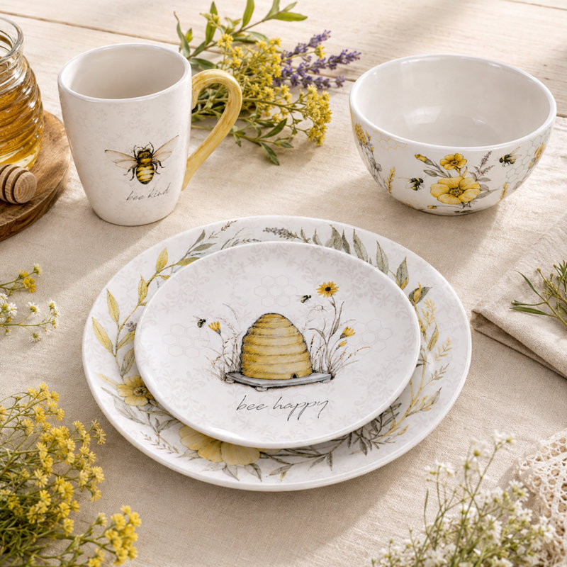 Certified International Bee Sweet 16Pc Dinnerware Set