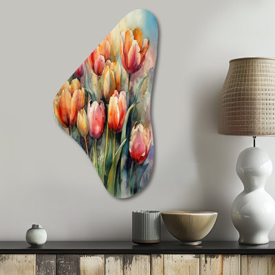 Ristau - Tulip Boomerang Shape Irregular Metal Wall Decor