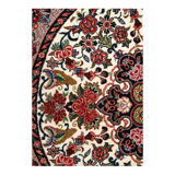 Fine Hand knotted Persian Bidjar round rug 3'5"X 3'5"